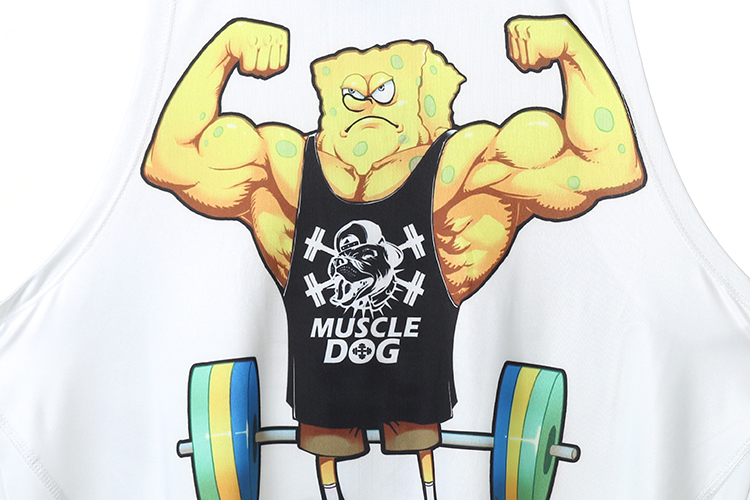 muscle dog 背心|muscle dog 海绵宝宝运动健身背心