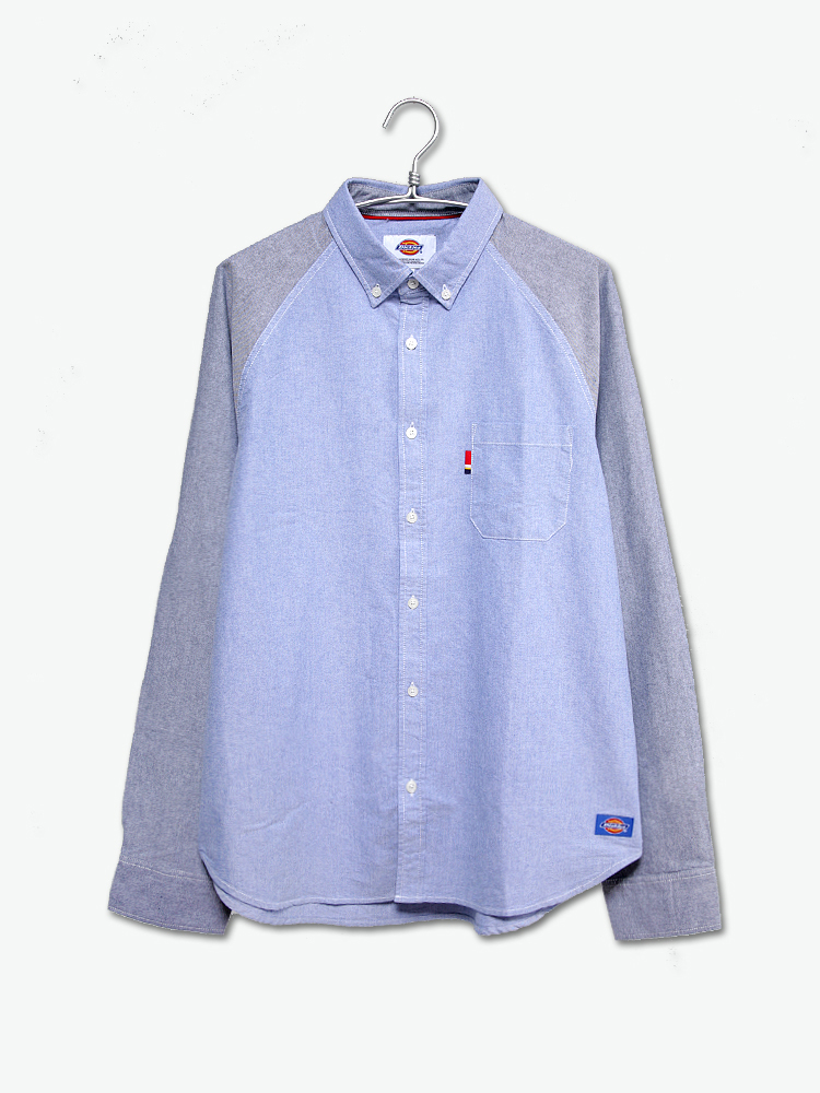 dickies 牛津纺双色插肩袖衬衫