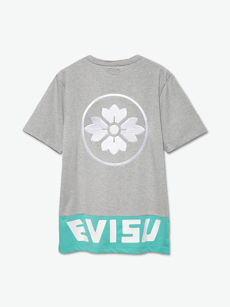 evisu家纹印花海鸥logo短袖t恤