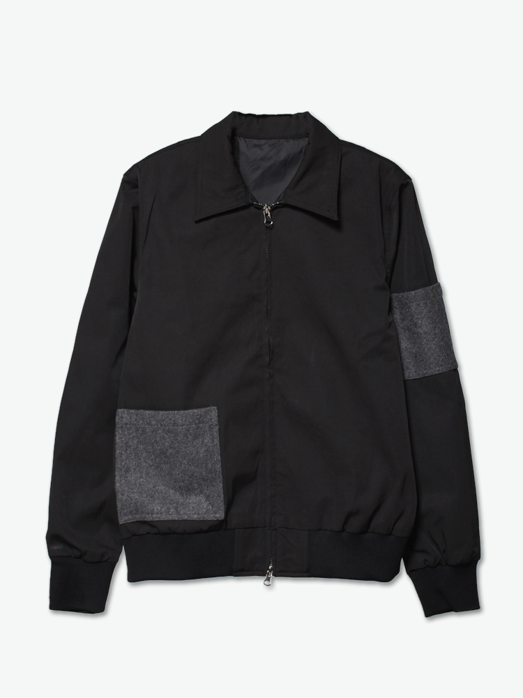 unawares 15ss woolen pocket panel blouson