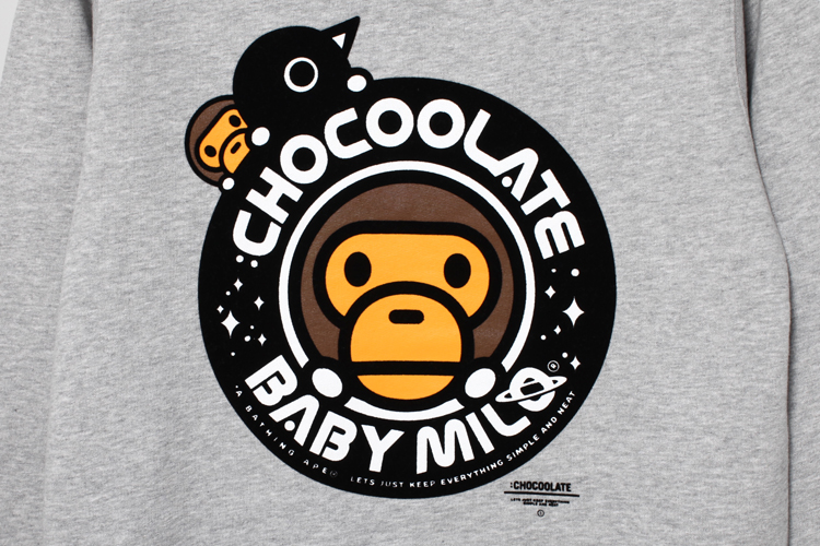 chocoolate x baby milo 印花套头卫衣